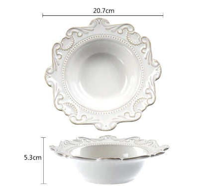 PLAYO™ European Luxury Plate & Bowl Set