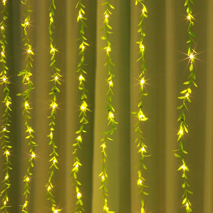 PLAYO™ LeafGlow Curtain String Lights