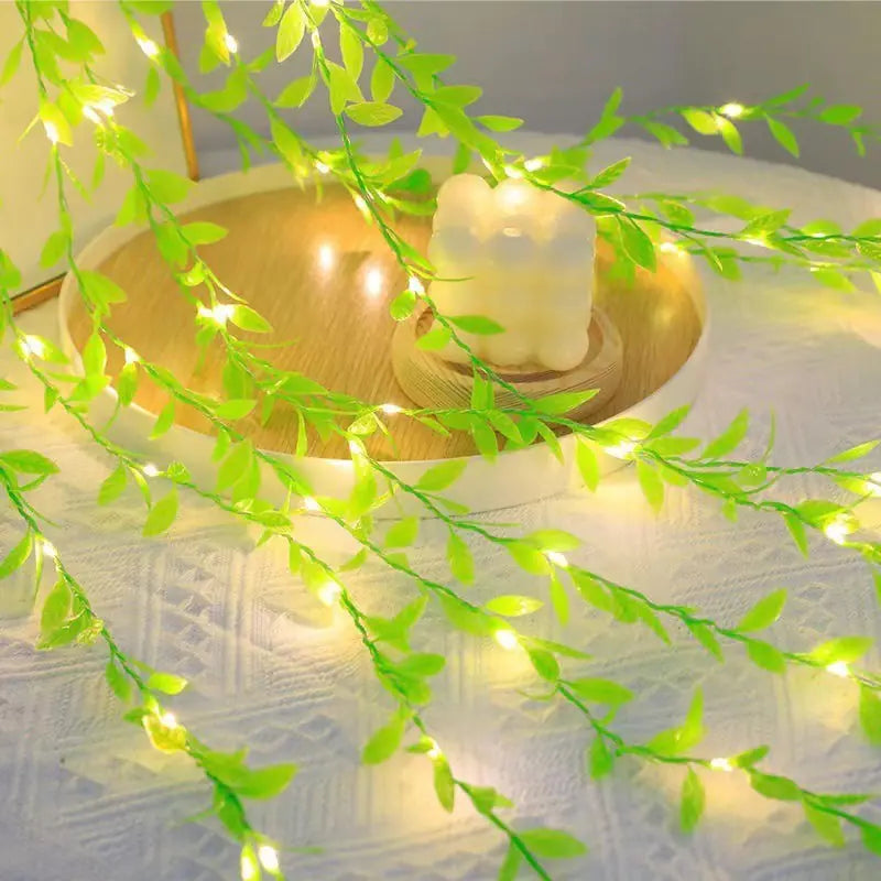 PLAYO™ LeafGlow Curtain String Lights