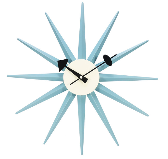 PLAYO™ Mid-Century Sunburst Wall Clock