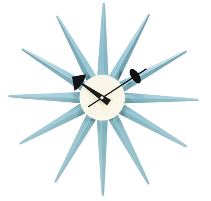 PLAYO™ Mid-Century Sunburst Wall Clock