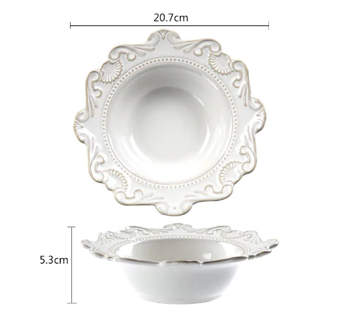 PLAYO™ European Luxury Plate & Bowl Set