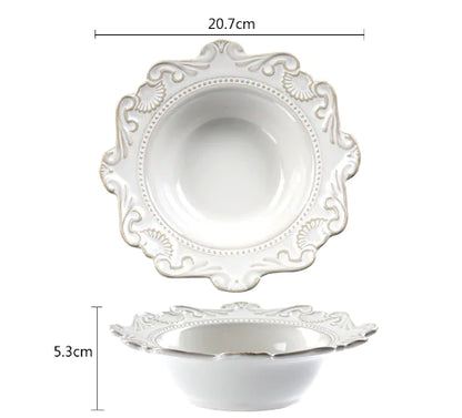 PLAYO™ European Luxury Plate & Bowl Set