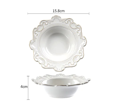 PLAYO™ European Luxury Plate & Bowl Set