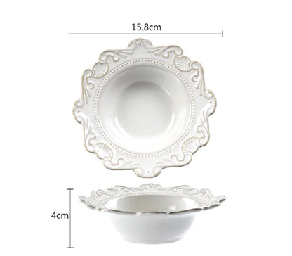 PLAYO™ European Luxury Plate & Bowl Set