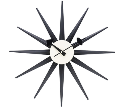 PLAYO™ Mid-Century Sunburst Wall Clock